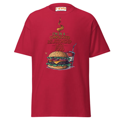 Complicated Relationship with Food T-Shirt - Cardinal - T-Shirts Online