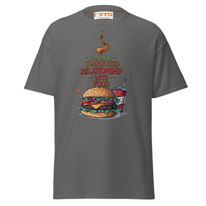 Complicated Relationship with Food T-Shirt - Charcoal - T-Shirts Online