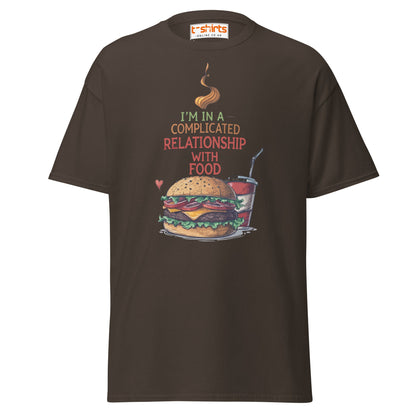 Complicated Relationship with Food T-Shirt - Dark Chocolate - T-Shirts Online