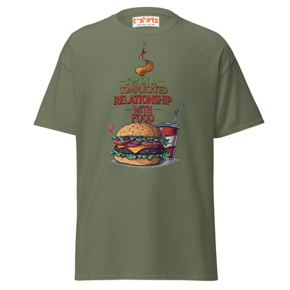 Complicated Relationship with Food T-Shirt - Military Green - T-Shirts Online
