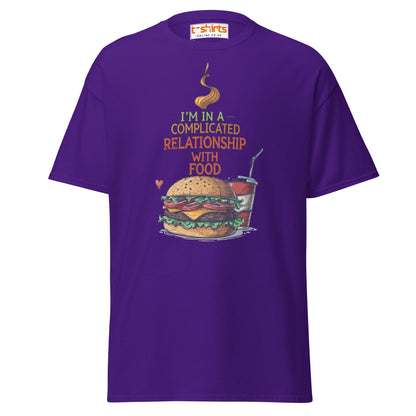 Complicated Relationship with Food T-Shirt - Purple - T-Shirts Online