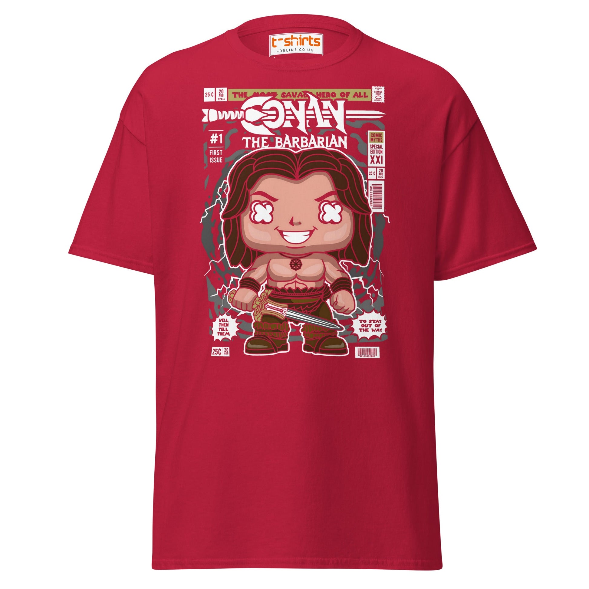 Conan the Barbarian Funko Style T-Shirt - Cardinal - T-Shirts Online