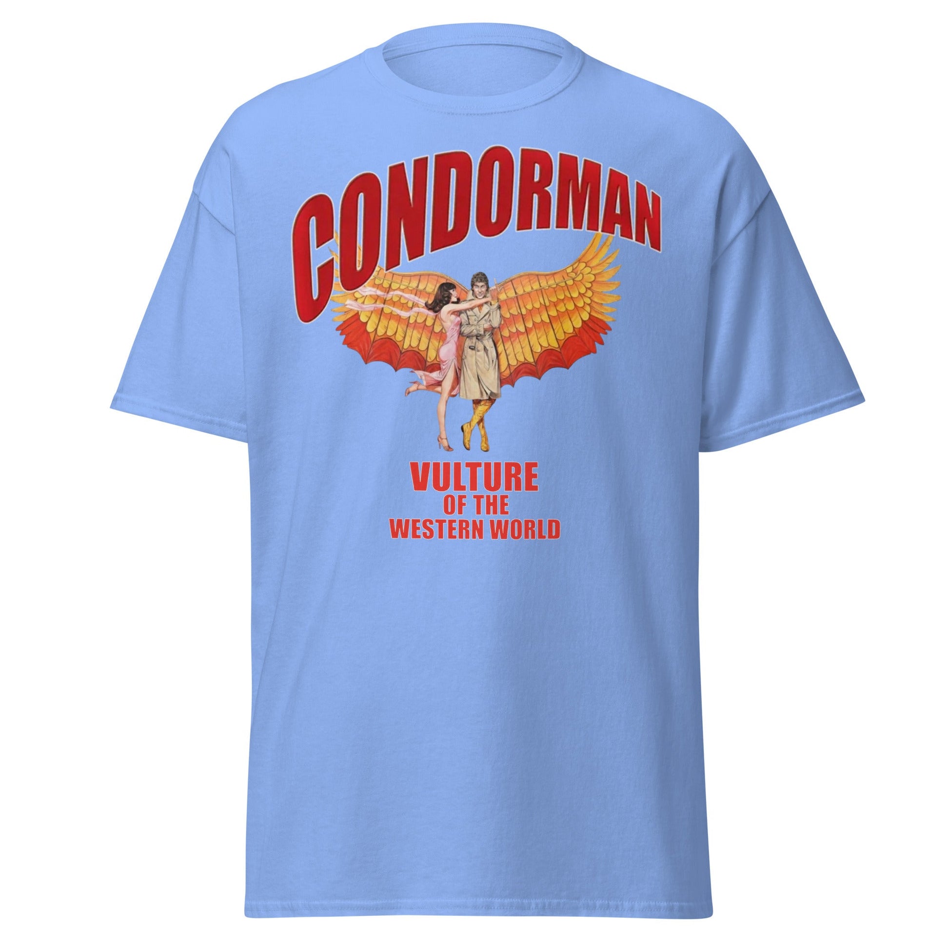 Condorman T-Shirt | Vulture of the Western World Retro Tee - Carolina Blue - T-Shirts Online