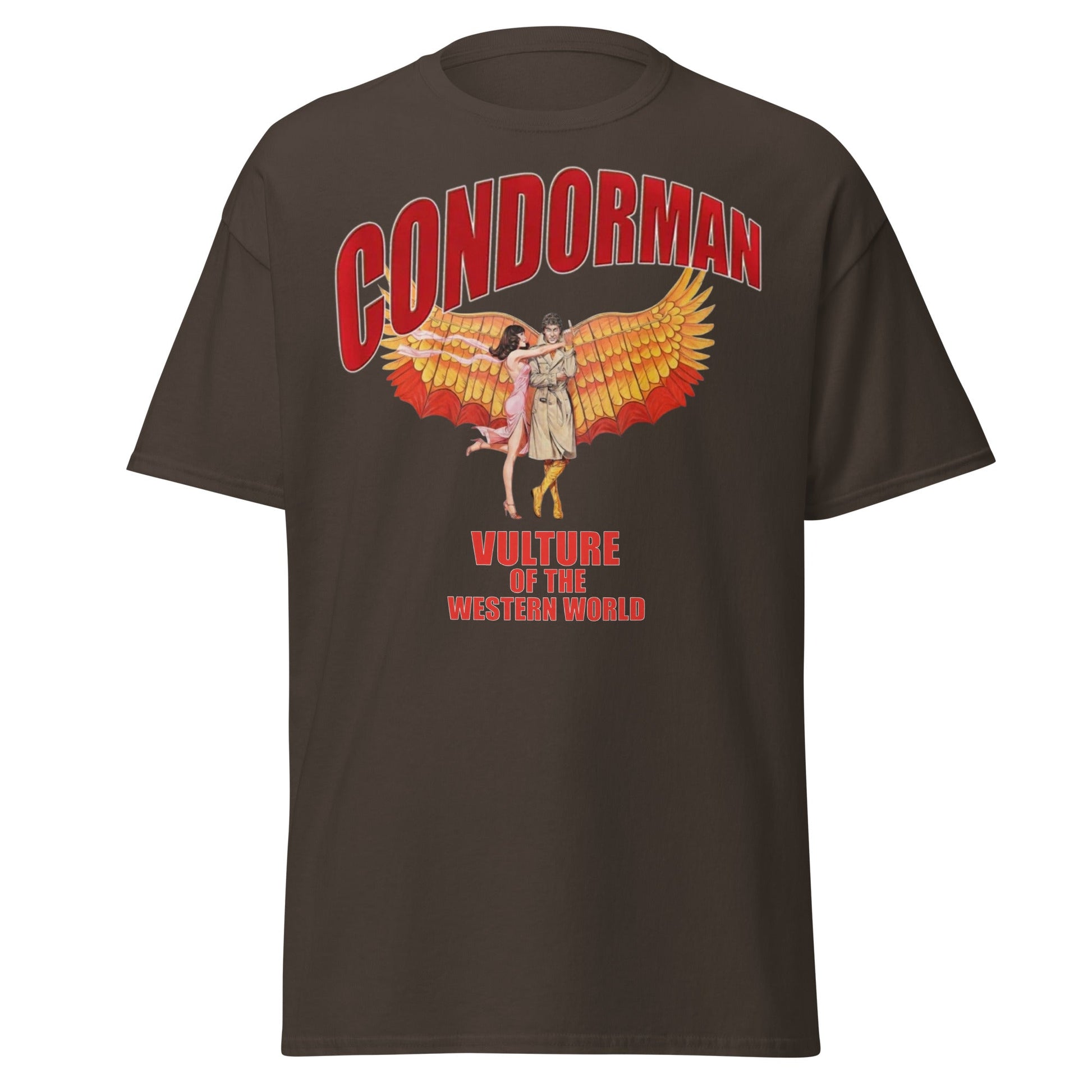 Condorman T-Shirt | Vulture of the Western World Retro Tee - Dark Chocolate - T-Shirts Online