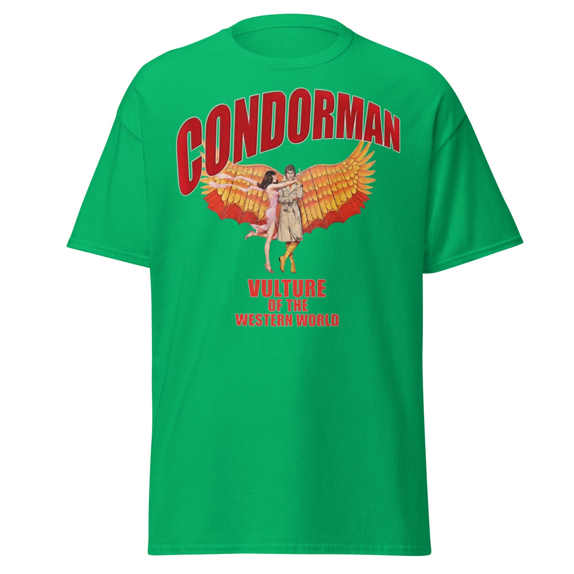 Condorman T-Shirt | Vulture of the Western World Retro Tee - Irish Green - T-Shirts Online