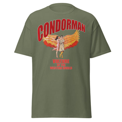 Condorman T-Shirt | Vulture of the Western World Retro Tee - Military Green - T-Shirts Online