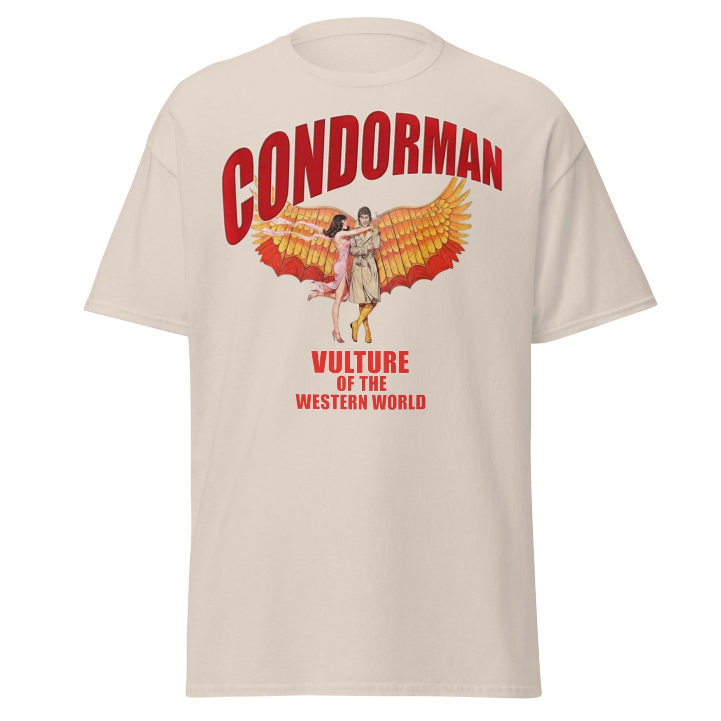 Condorman T-Shirt | Vulture of the Western World Retro Tee - Natural - T-Shirts Online
