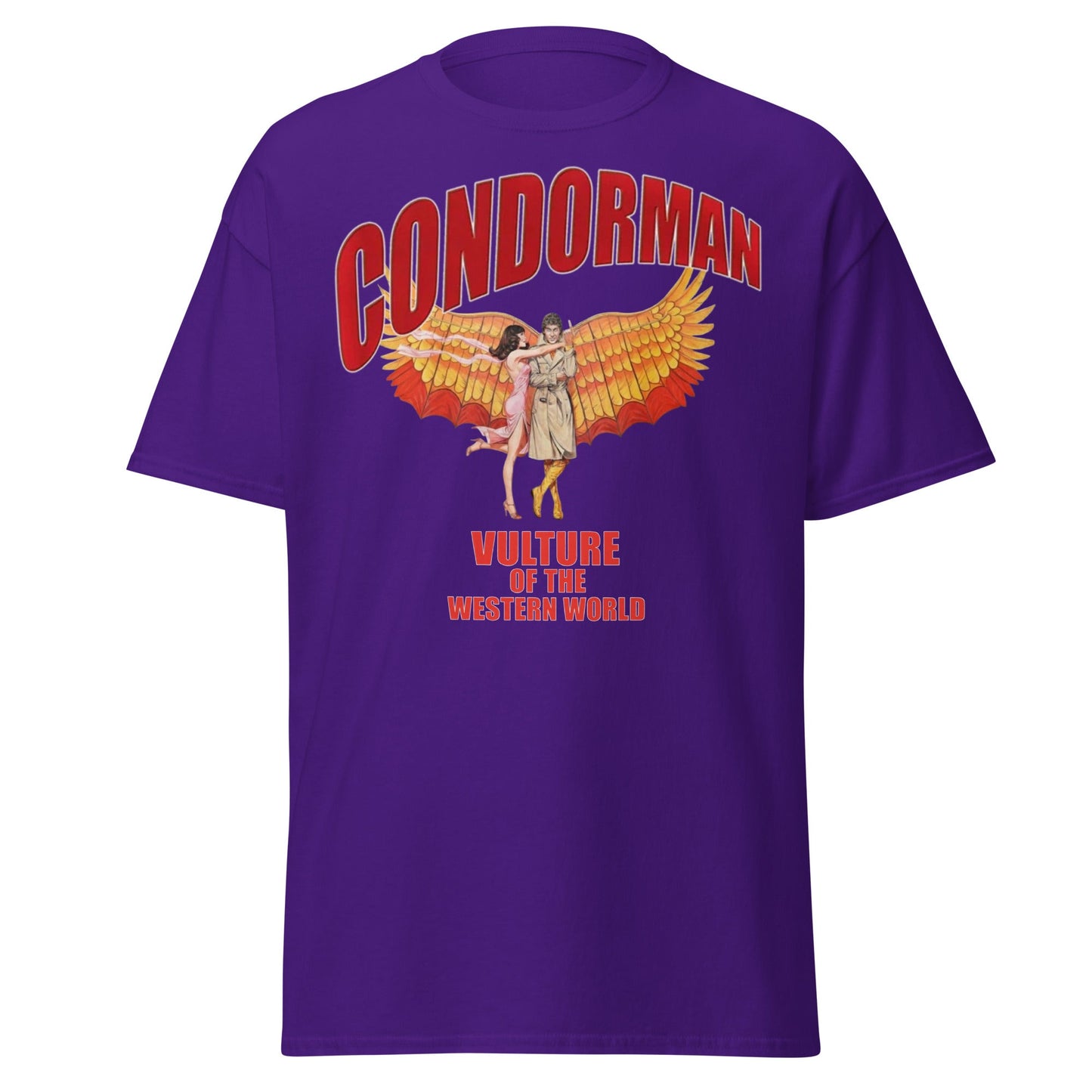 Condorman T-Shirt | Vulture of the Western World Retro Tee - Purple - T-Shirts Online