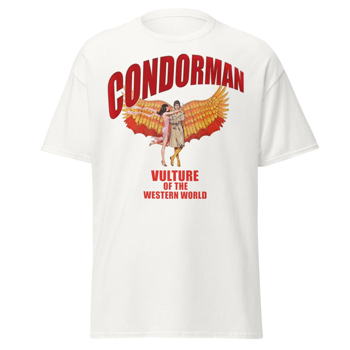 Condorman T-Shirt | Vulture of the Western World Retro Tee - White - T-Shirts Online