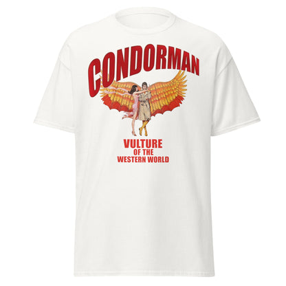 Condorman T-Shirt | Vulture of the Western World Retro Tee - White - T-Shirts Online