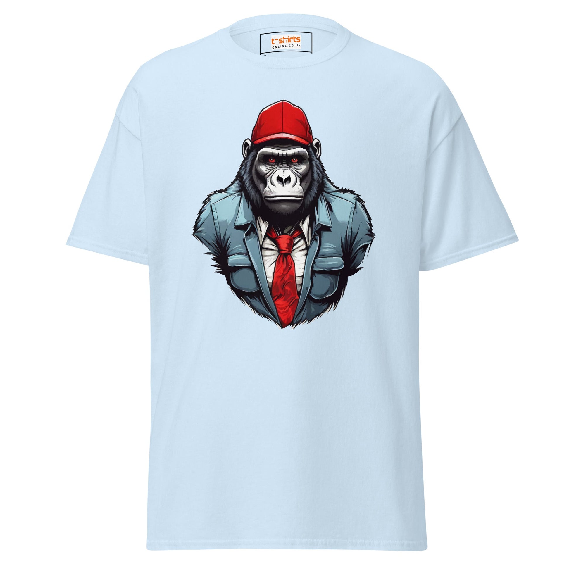 Cool Gorilla | Gorilla T-Shirt - Light Blue - T-Shirts Online