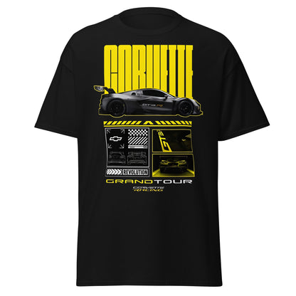 Corvette Grand Tour Racing GT3 Car Fan T-Shirt - Black - T-Shirts Online