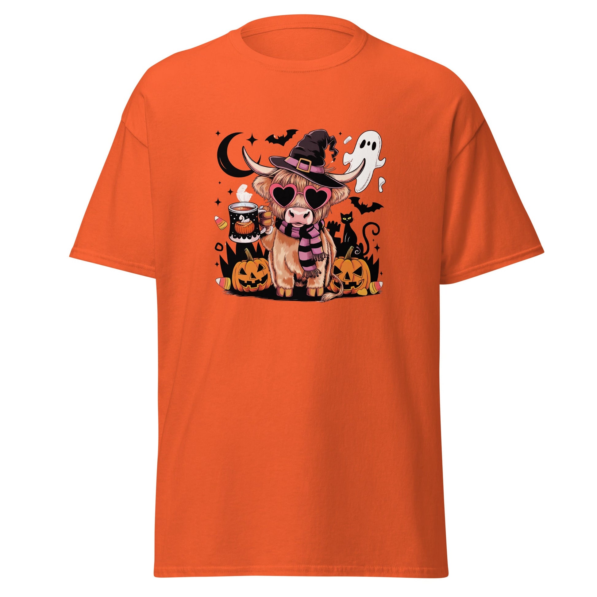 Cow Halloween | Cow T-Shirt - Orange - T-Shirts Online