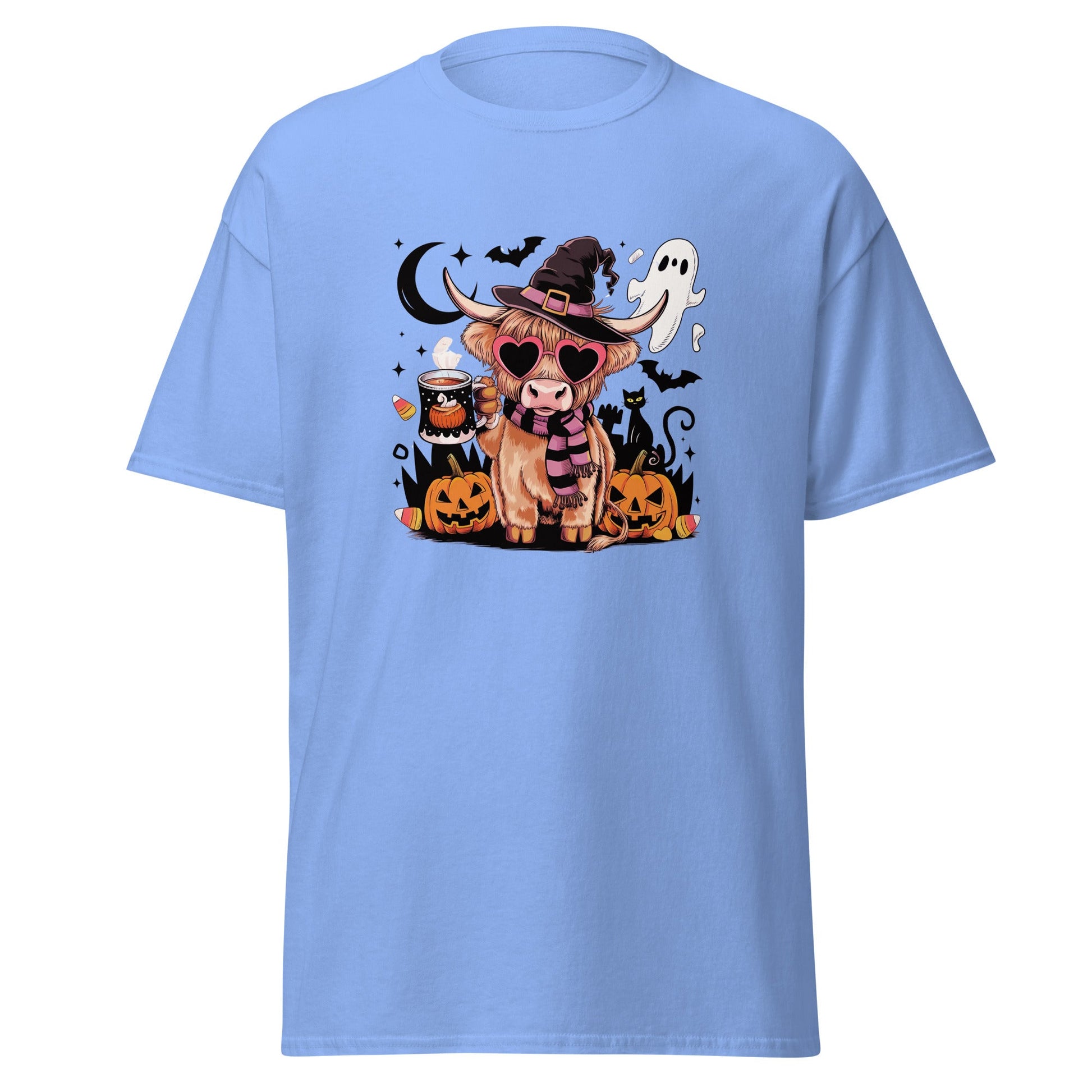 Cow Halloween | Cow T-Shirt - Carolina Blue - T-Shirts Online