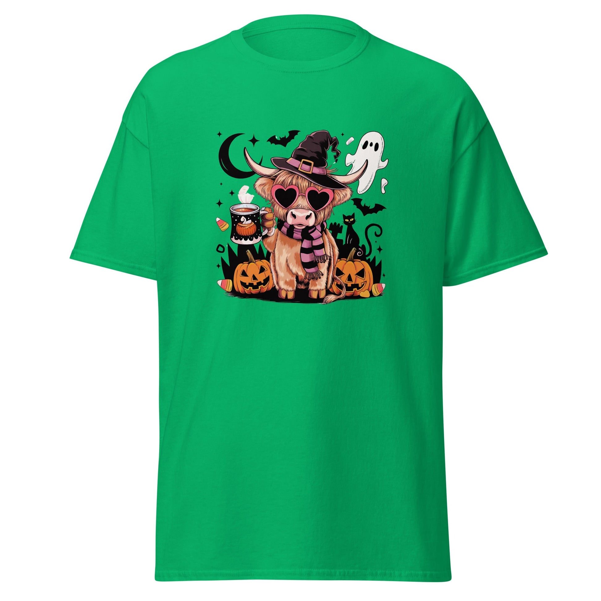 Cow Halloween | Cow T-Shirt - Irish Green - T-Shirts Online