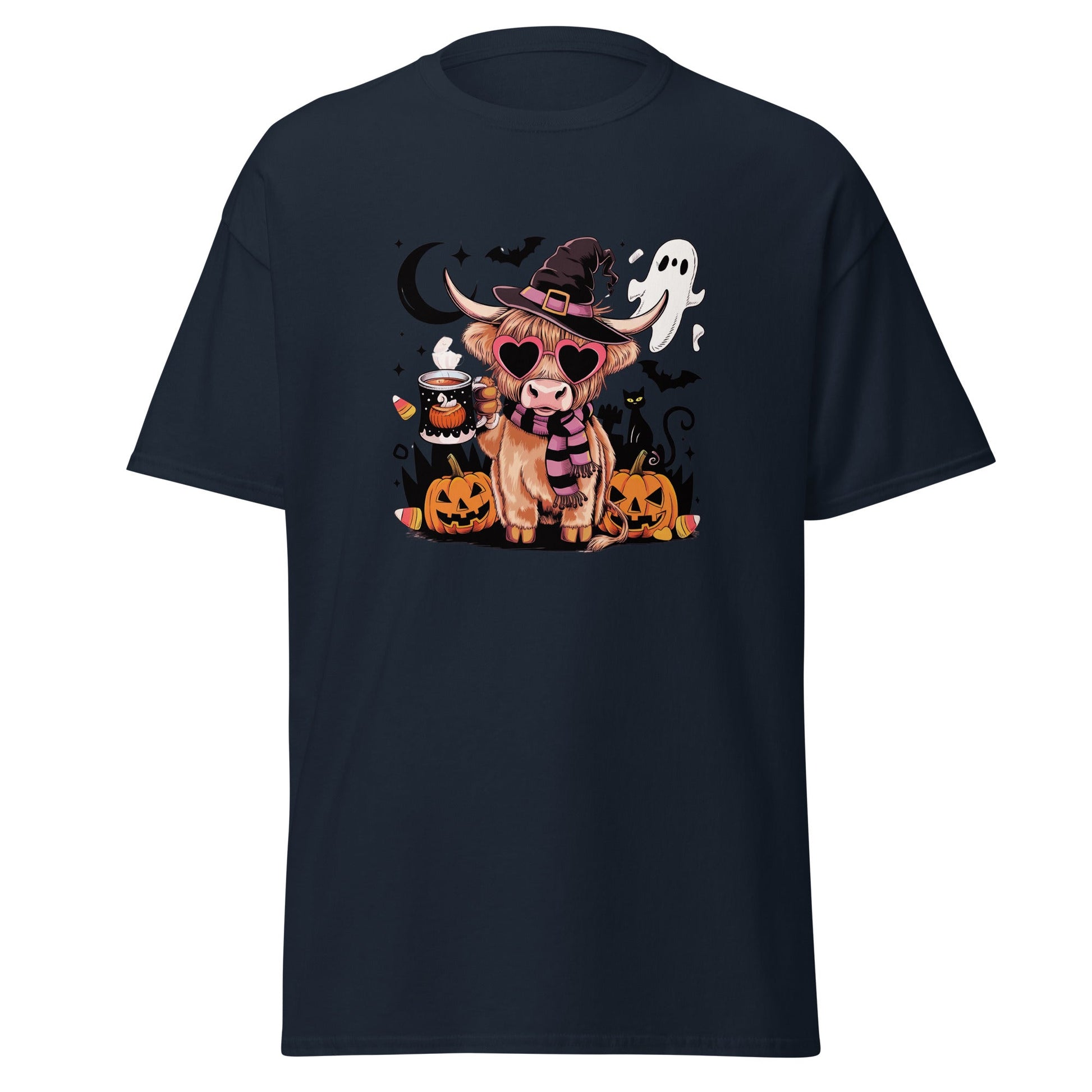 Cow Halloween | Cow T-Shirt - Navy - T-Shirts Online