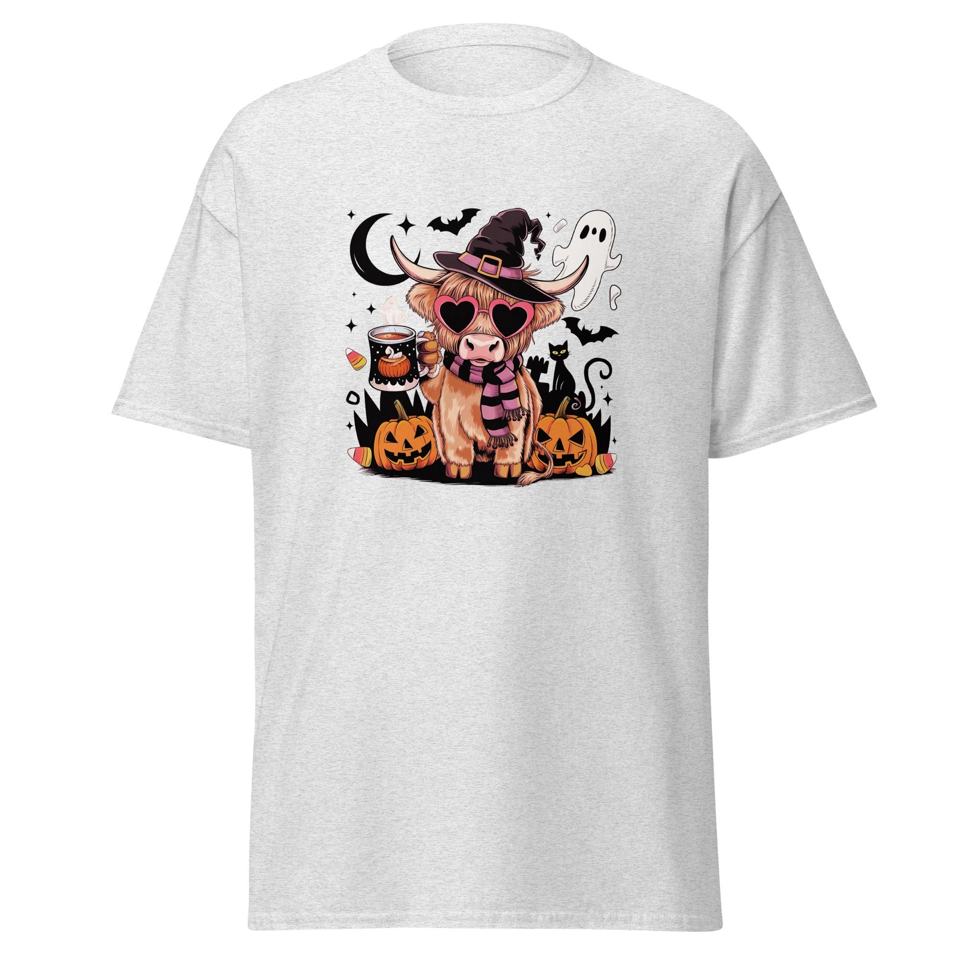 Cow Halloween | Cow T-Shirt - Ash - T-Shirts Online