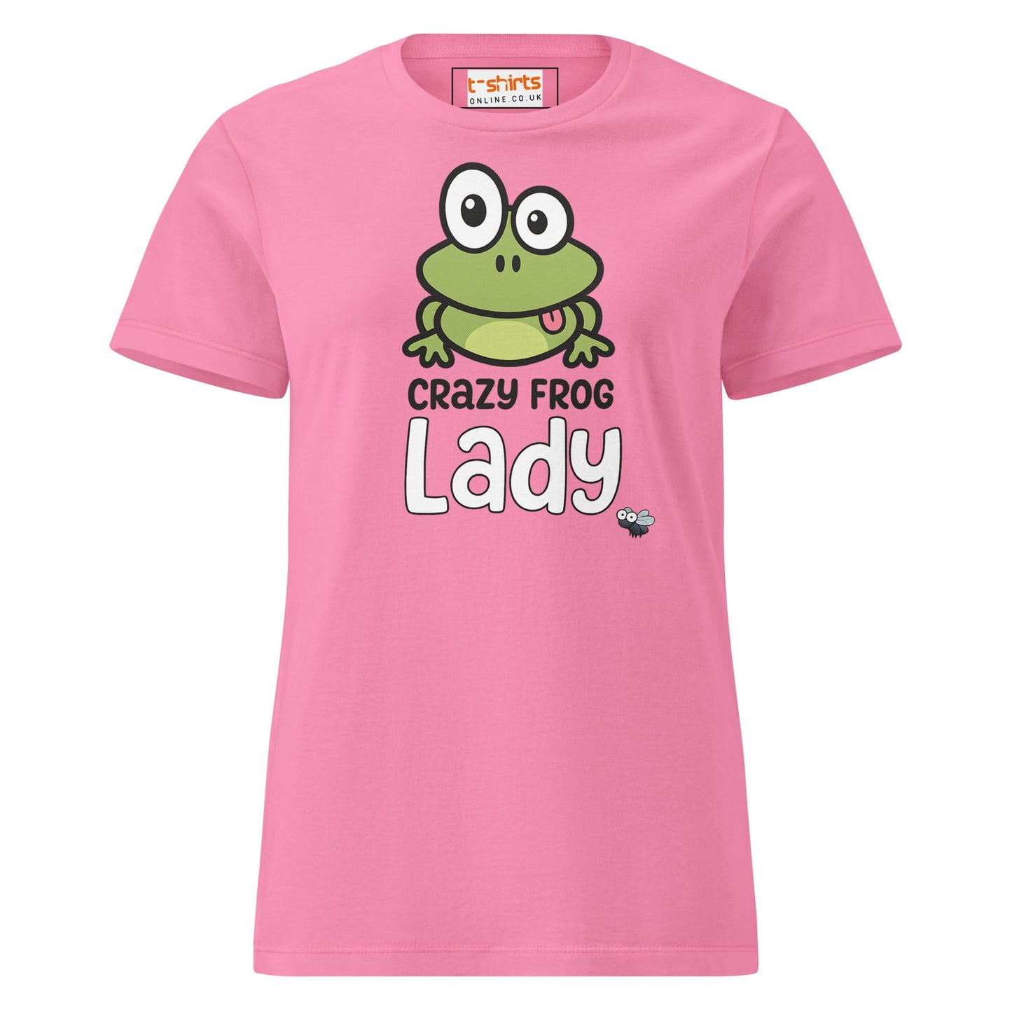 Crazy Frog Lady T-Shirt – Funny Cartoon Animal Tee - Azalea - T-Shirts Online