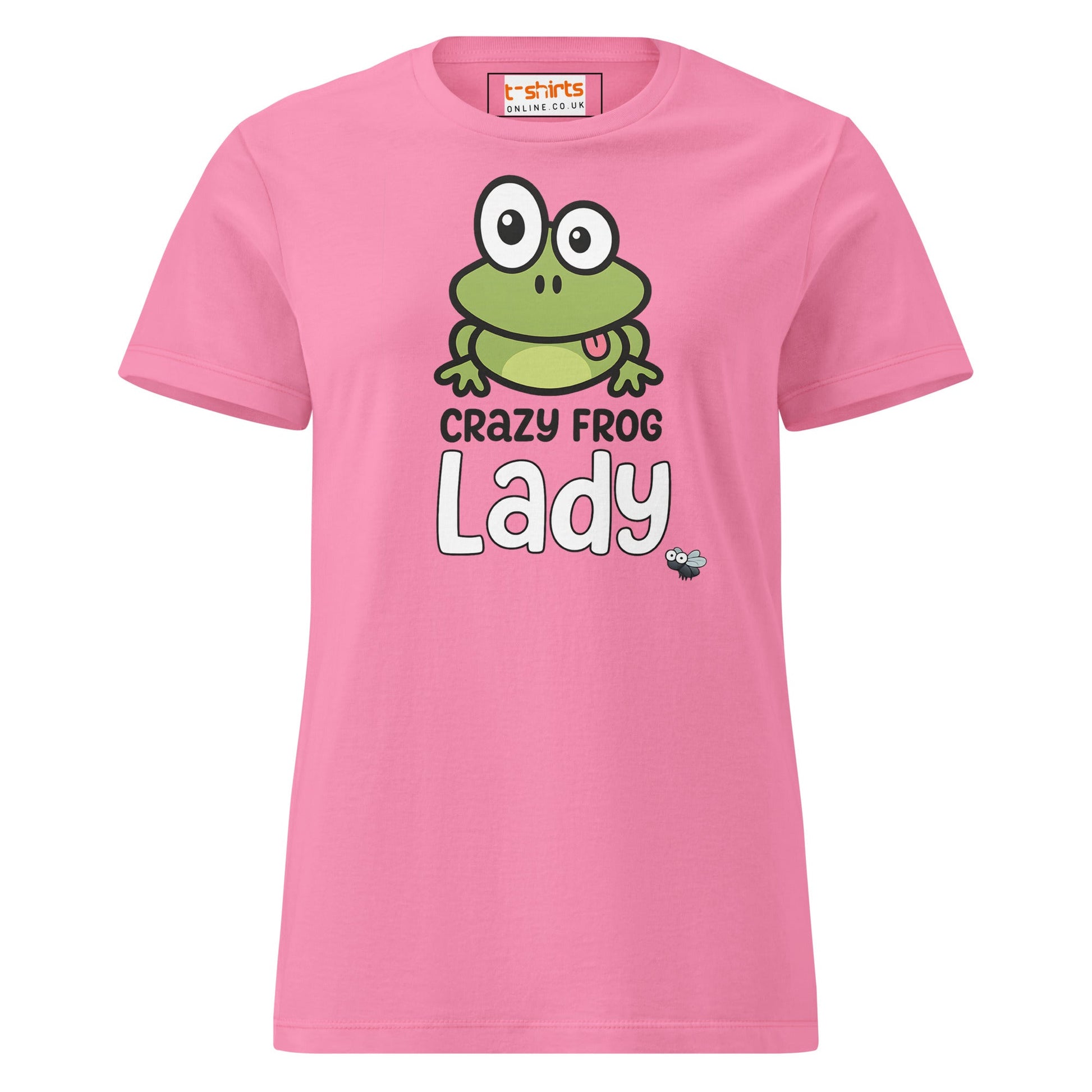 Crazy Frog Lady T-Shirt – Funny Cartoon Animal Tee - Azalea - T-Shirts Online