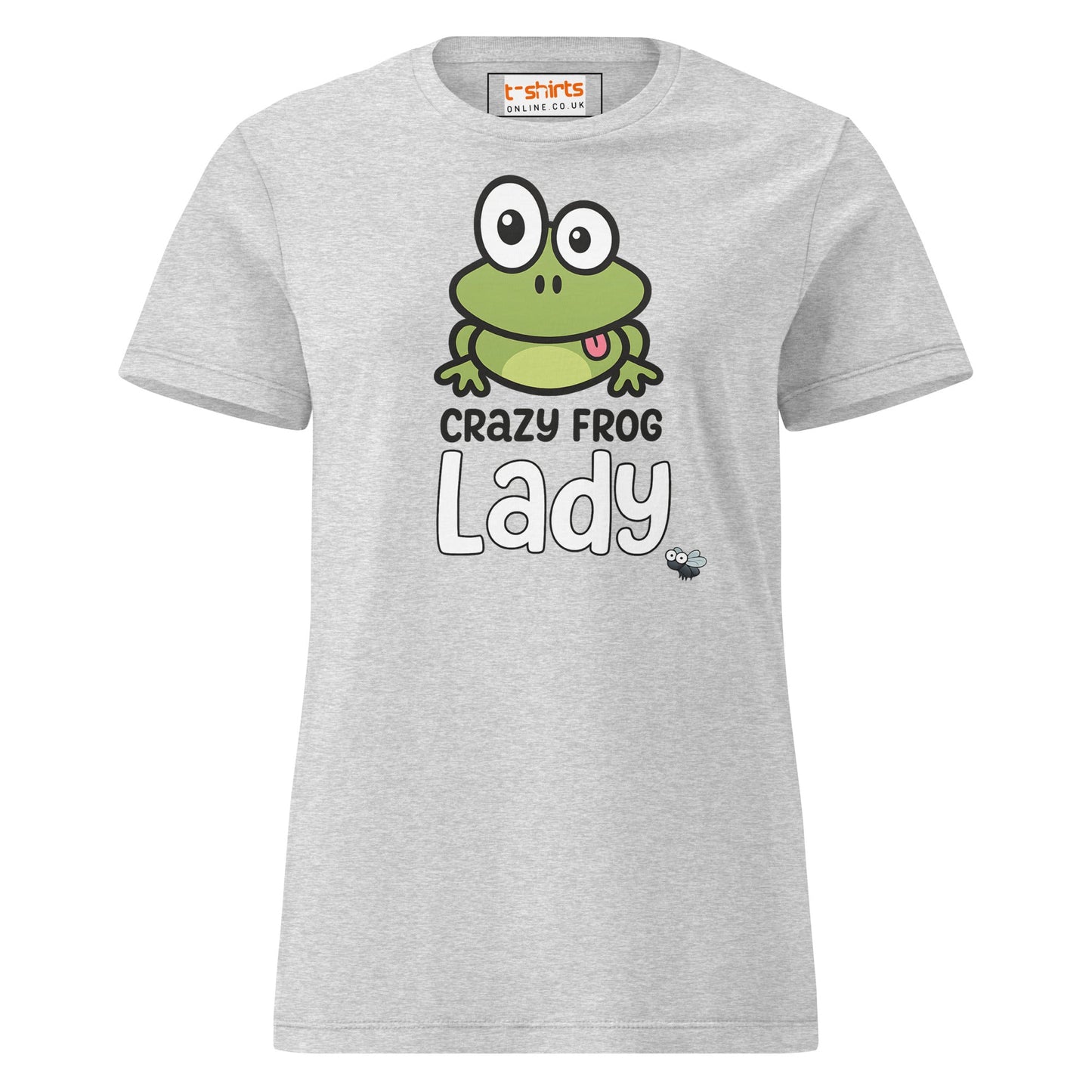 Crazy Frog Lady T-Shirt – Funny Cartoon Animal Tee - RS Sport Grey - T-Shirts Online