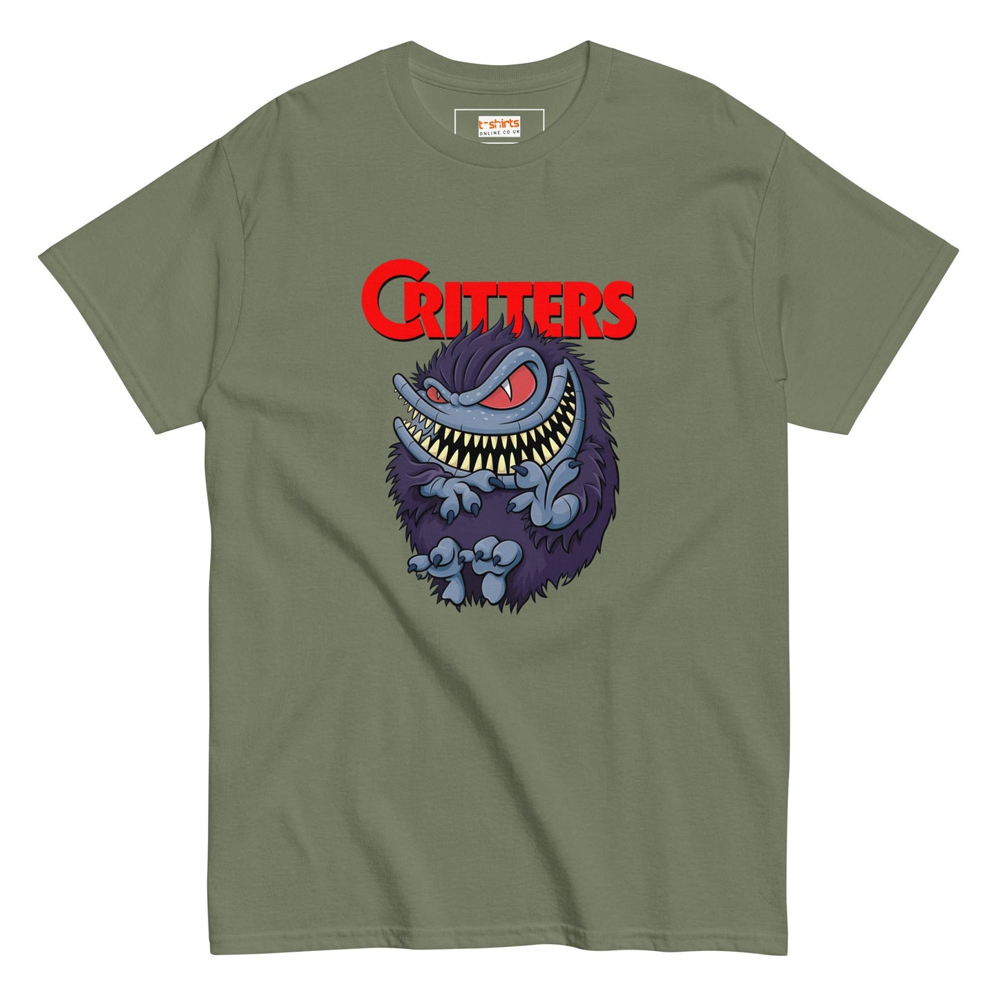 Critters T-Shirt | Movie Fanart Tee - Military Green - T-Shirts Online
