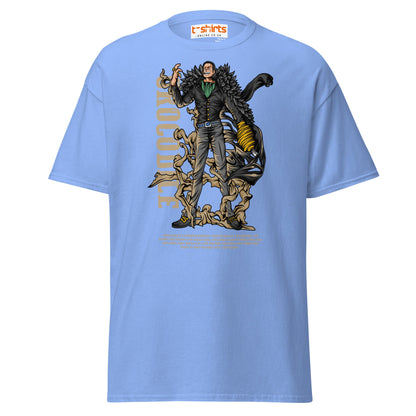 Crocodile T-Shirt | Desert King Anime Villain Tee - Carolina Blue - T-Shirts Online