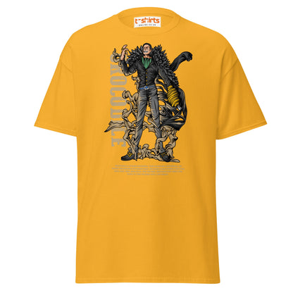 Crocodile T-Shirt | Desert King Anime Villain Tee - Gold - T-Shirts Online