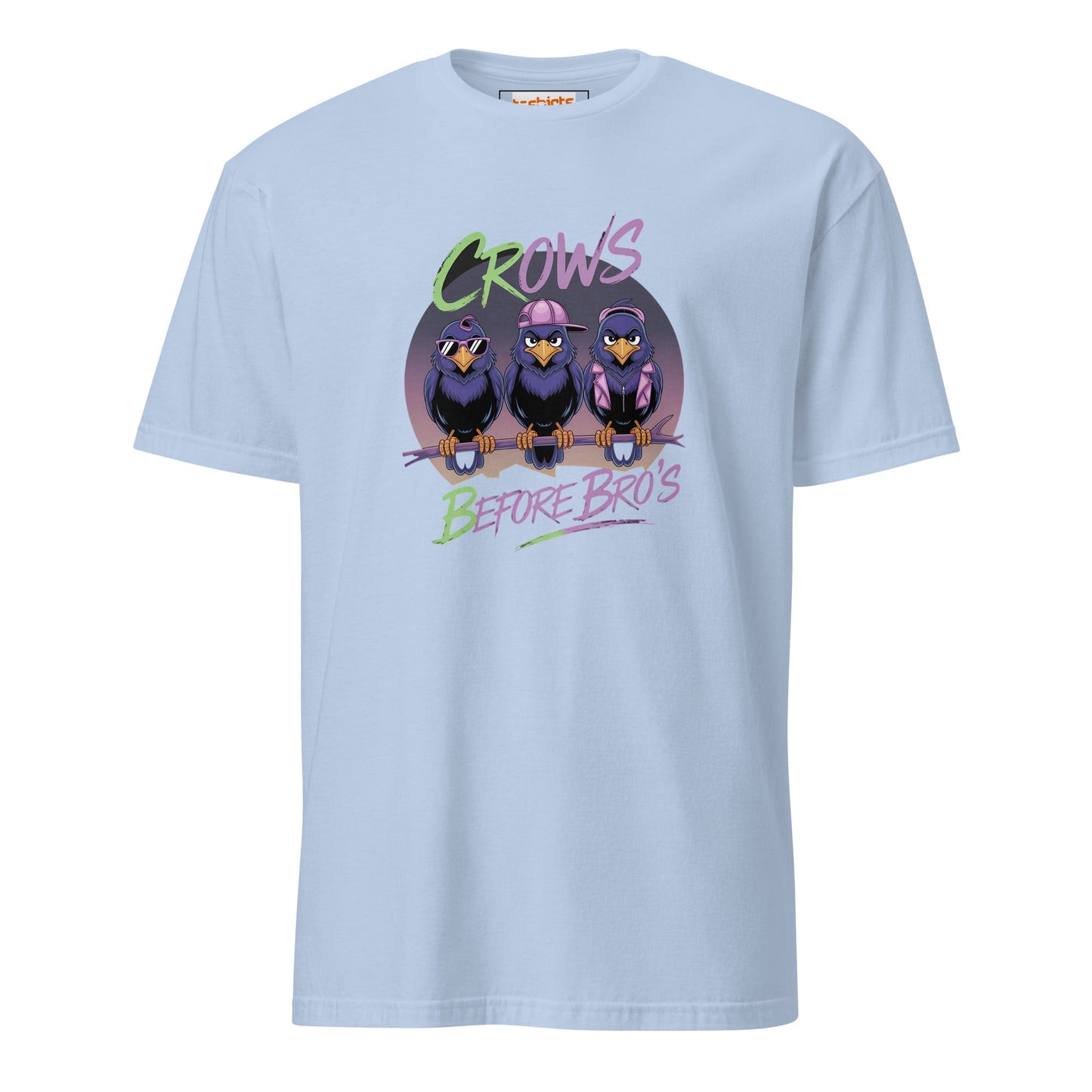 Crows Bedfore Bro's T-Shirt | Funny Game of Thrones Tee - Light Blue - T-Shirts Online
