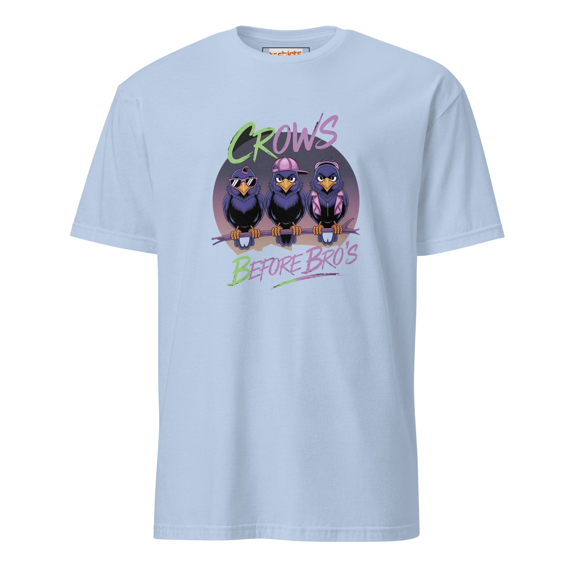 Crows Bedfore Bro's T-Shirt | Funny Game of Thrones Tee - Light Blue - T-Shirts Online