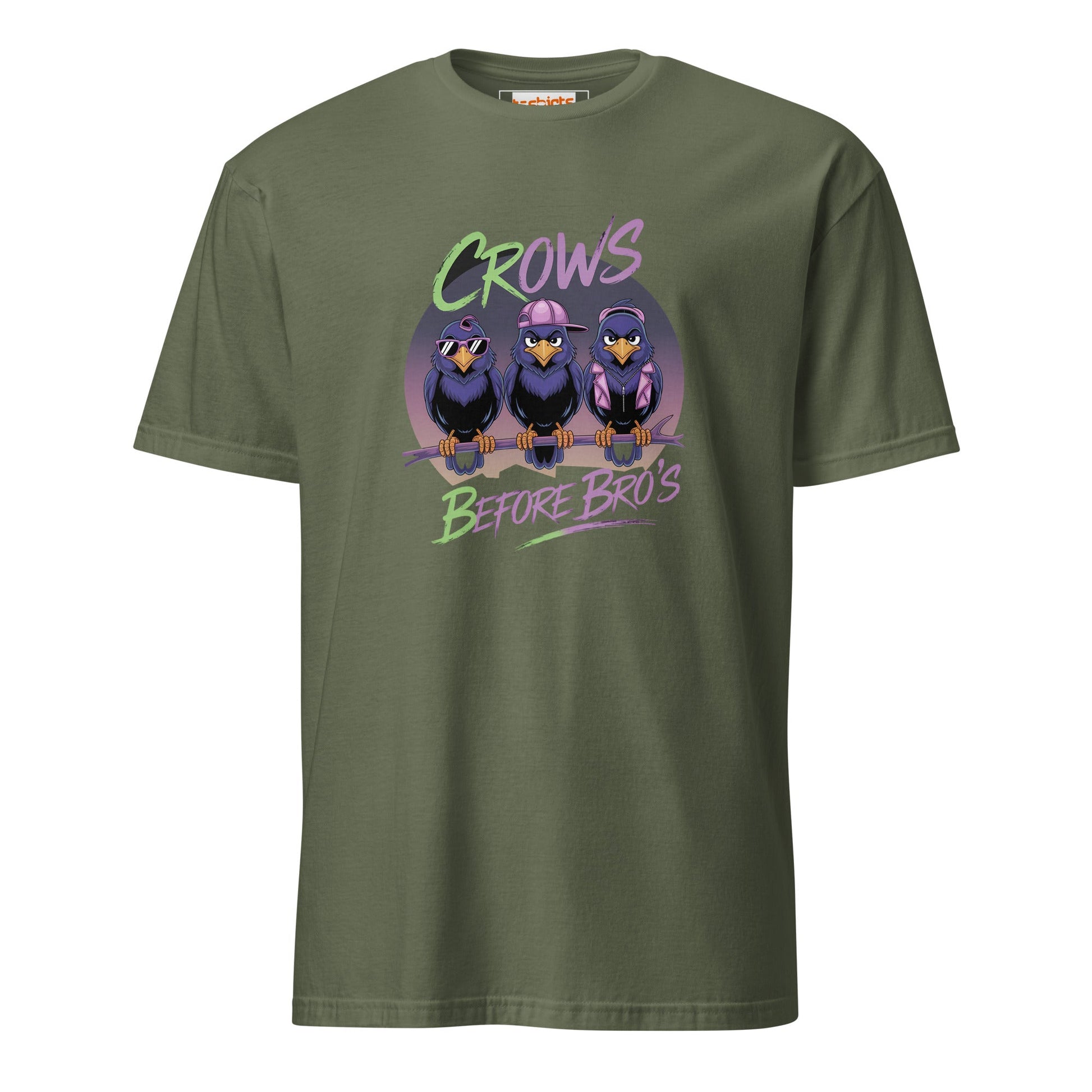 Crows Bedfore Bro's T-Shirt | Funny Game of Thrones Tee - Military Green - T-Shirts Online