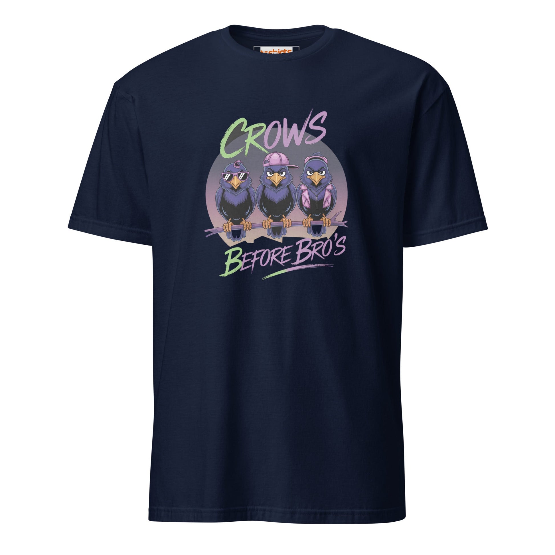 Crows Bedfore Bro's T-Shirt | Funny Game of Thrones Tee - Navy - T-Shirts Online