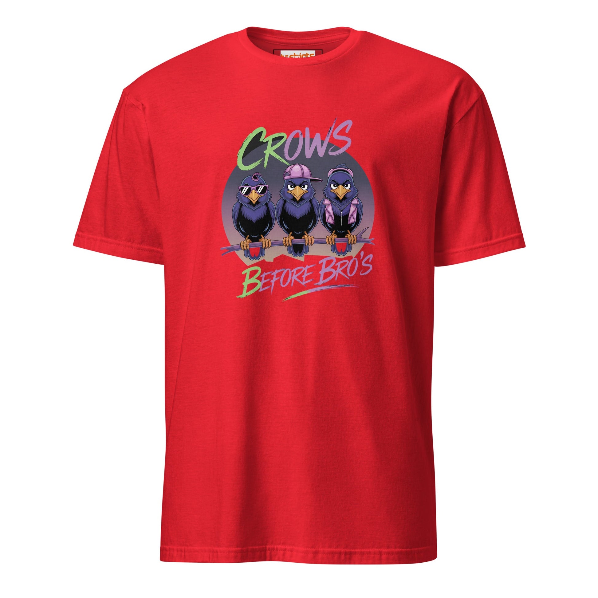 Crows Bedfore Bro's T-Shirt | Funny Game of Thrones Tee - Red - T-Shirts Online