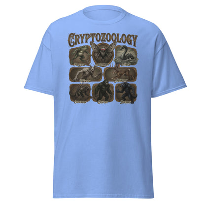 Cryptozoology T-Shirt - Bigfoot Mothman Nessie Tee - Carolina Blue - T-Shirts Online