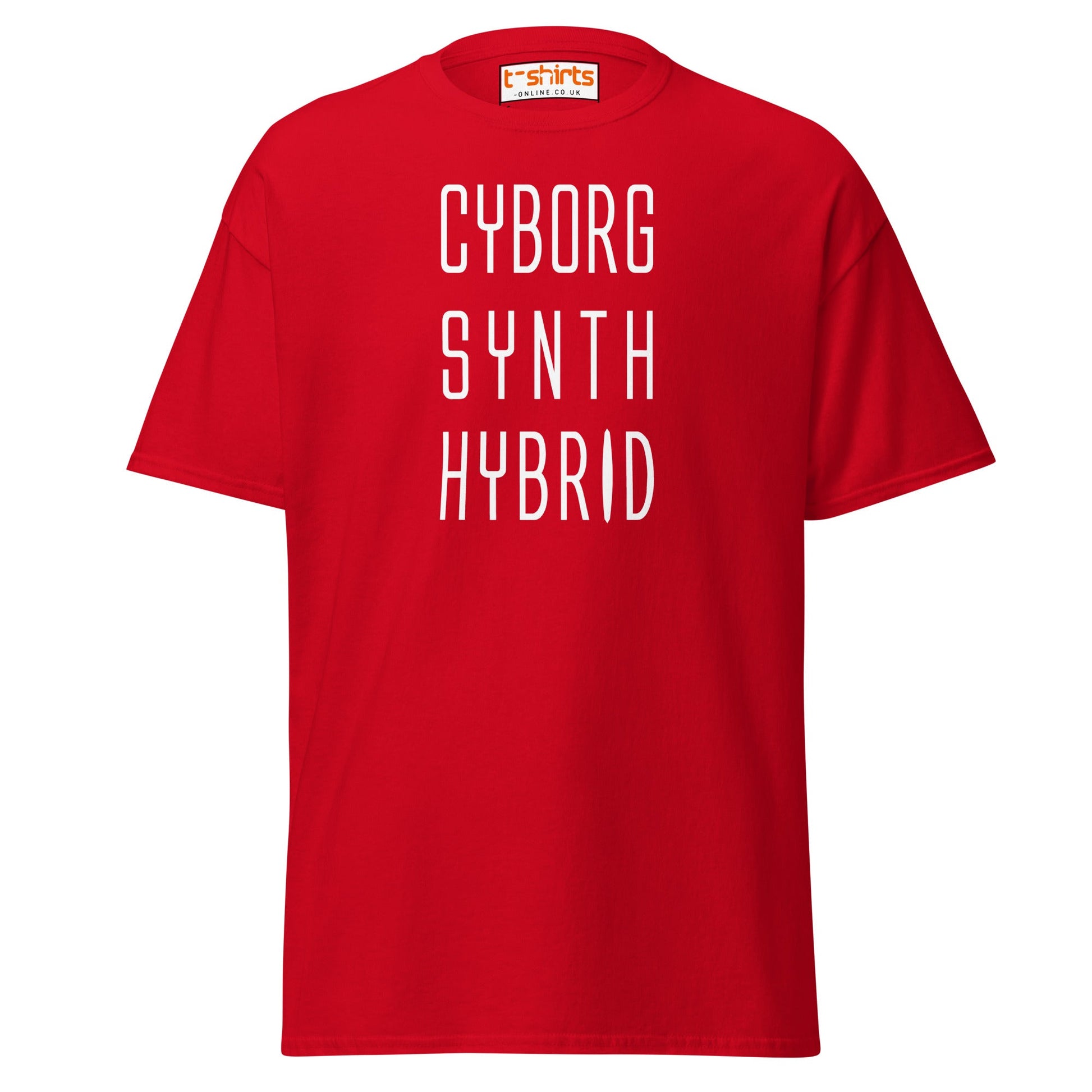 CYBORG SYNTH HYBRID T-Shirt - Red - T-Shirts Online