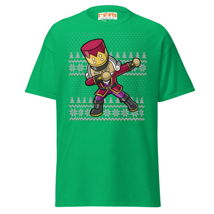 Dabbing Nutcracker Christmas T-Shirt | Funny Holiday Tee - Irish Green - T-Shirts Online