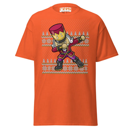 Dabbing Nutcracker Christmas T-Shirt | Funny Holiday Tee - Orange - T-Shirts Online