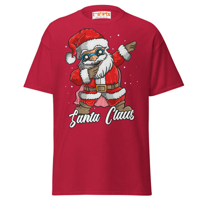 Dabbing Santa Claus T-Shirt | Funny Christmas Tee - Cardinal - T-Shirts Online