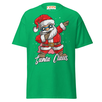 Dabbing Santa Claus T-Shirt | Funny Christmas Tee - Irish Green - T-Shirts Online
