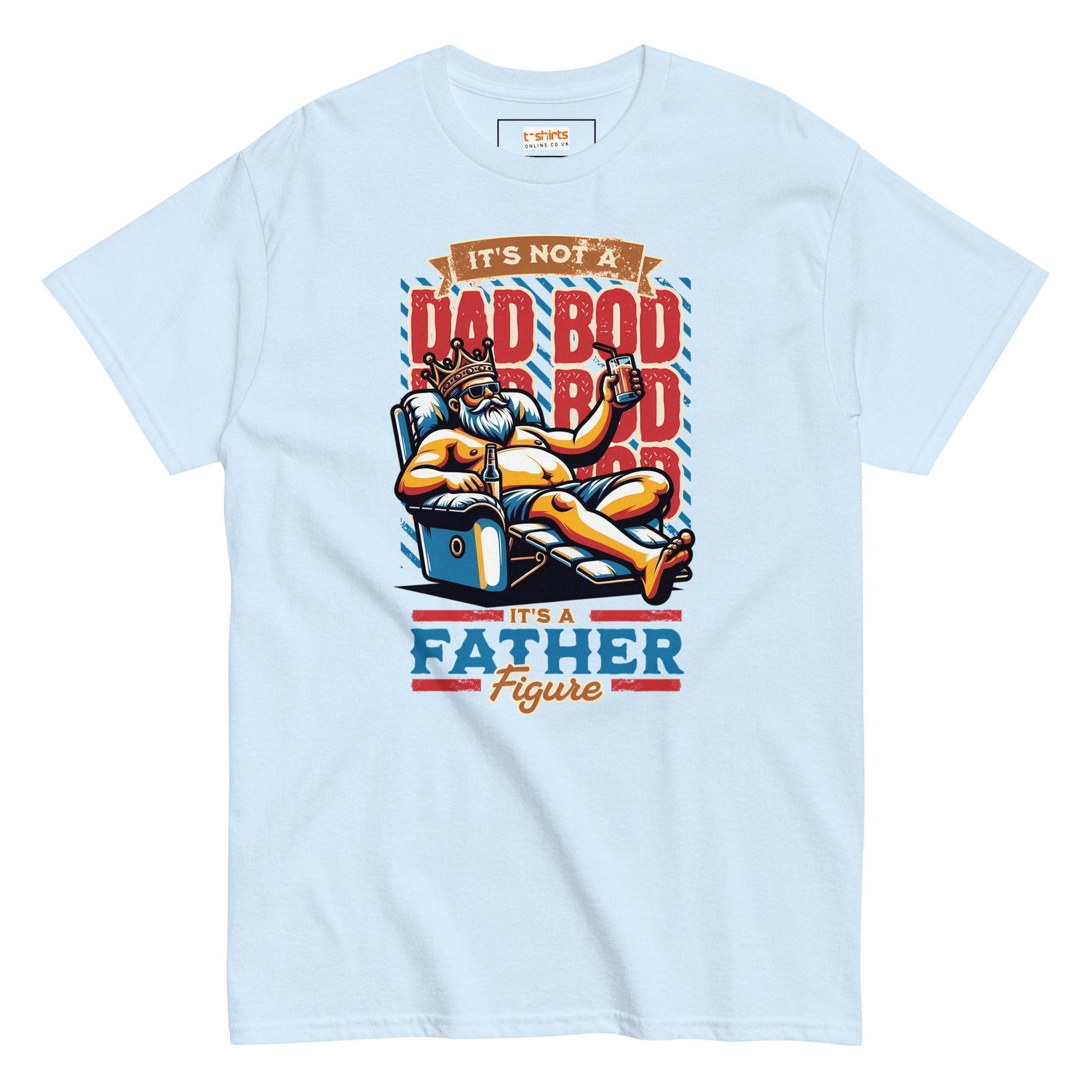 Dad Bod T-Shirt | Fathers Day T-Shirt - Light Blue - T-Shirts Online