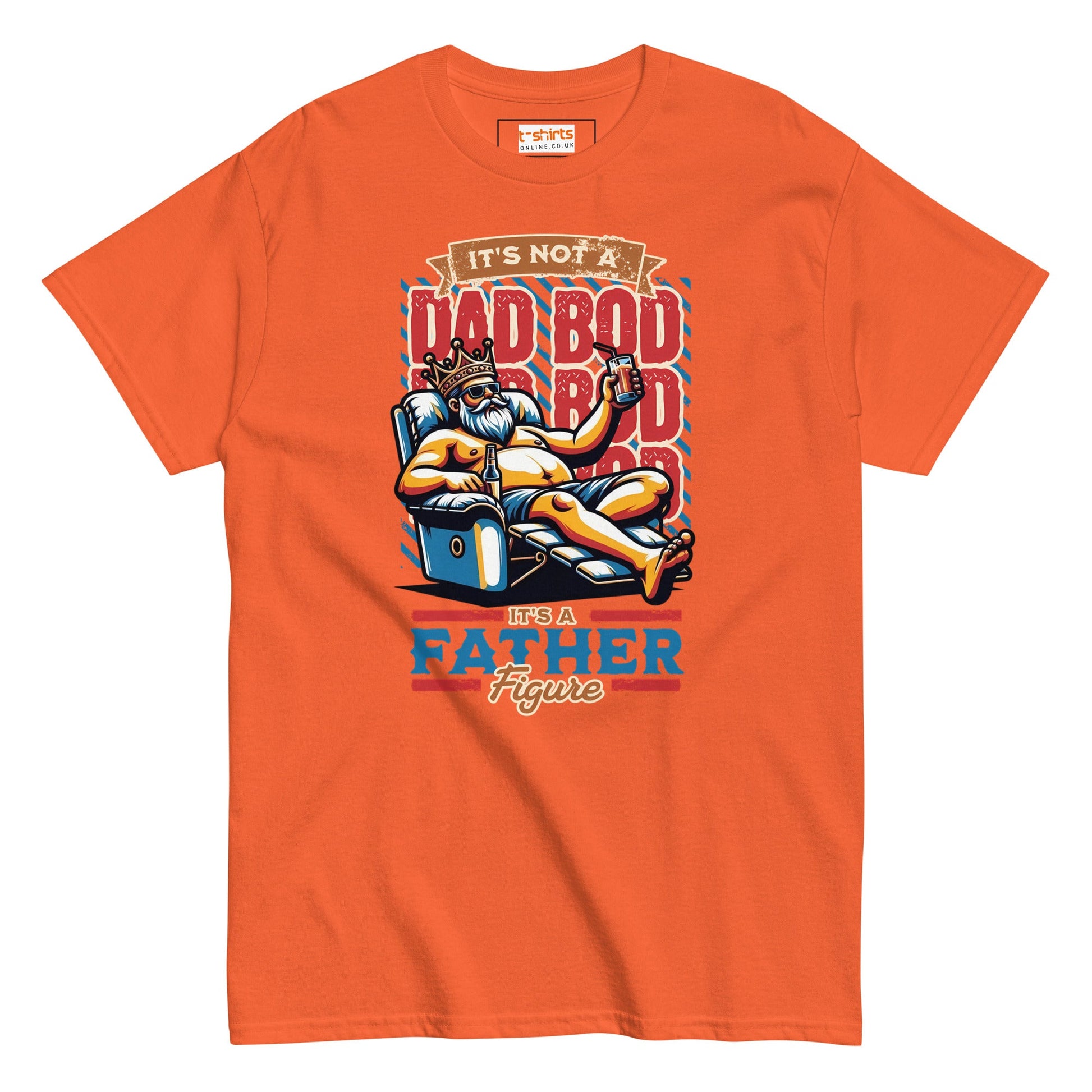 Dad Bod T-Shirt | Fathers Day T-Shirt - Orange - T-Shirts Online