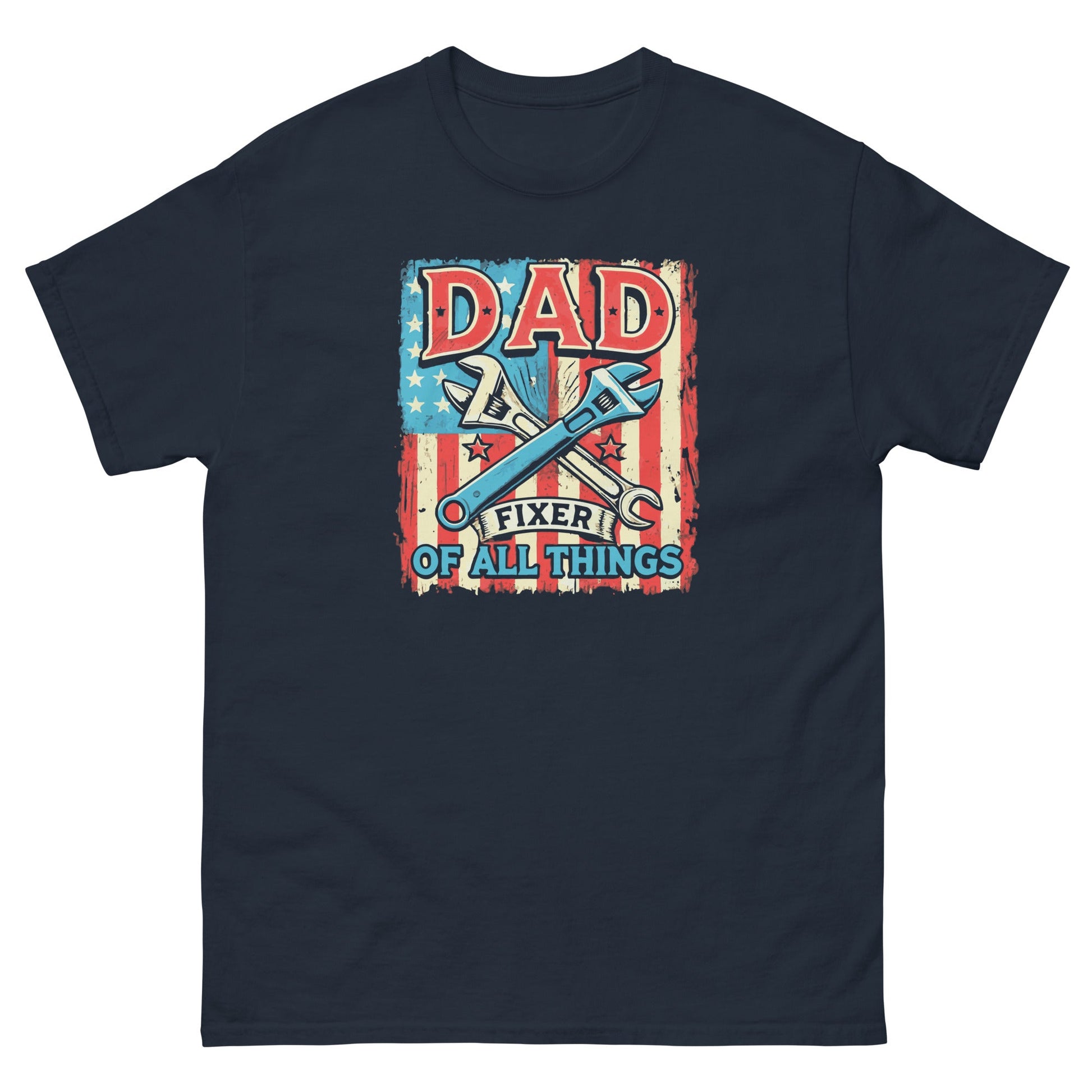 Dad Fixer of All Things | Father's Day T-Shirt - Navy - T-Shirts Online