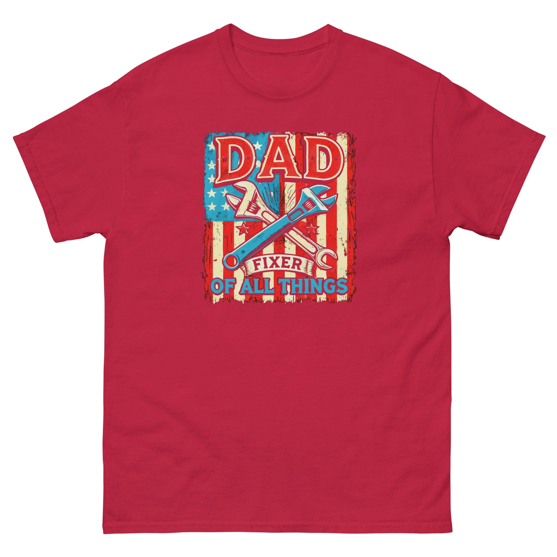 Dad Fixer of All Things | Father's Day T-Shirt - Cardinal - T-Shirts Online