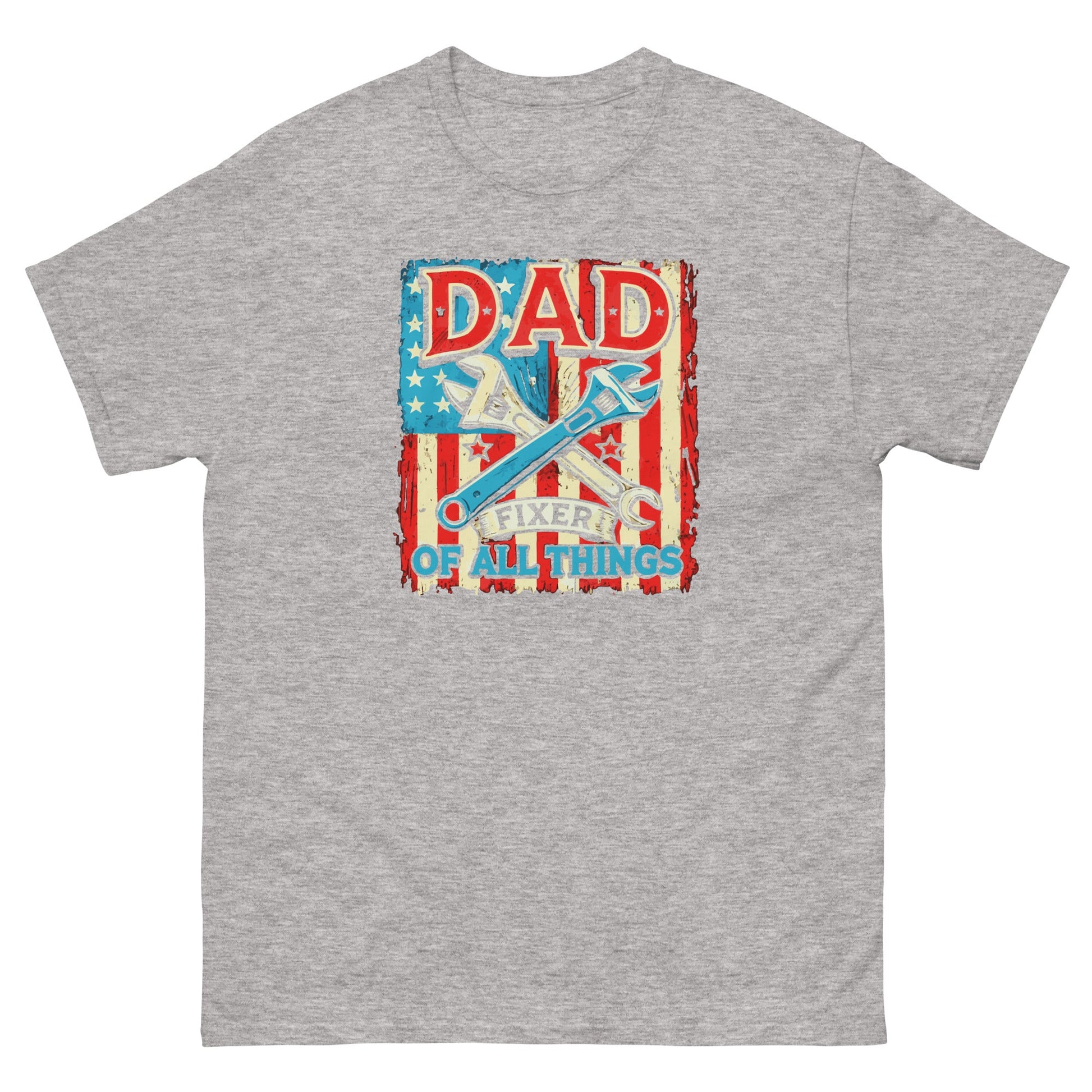 Dad Fixer of All Things | Father's Day T-Shirt - Sport Grey - T-Shirts Online