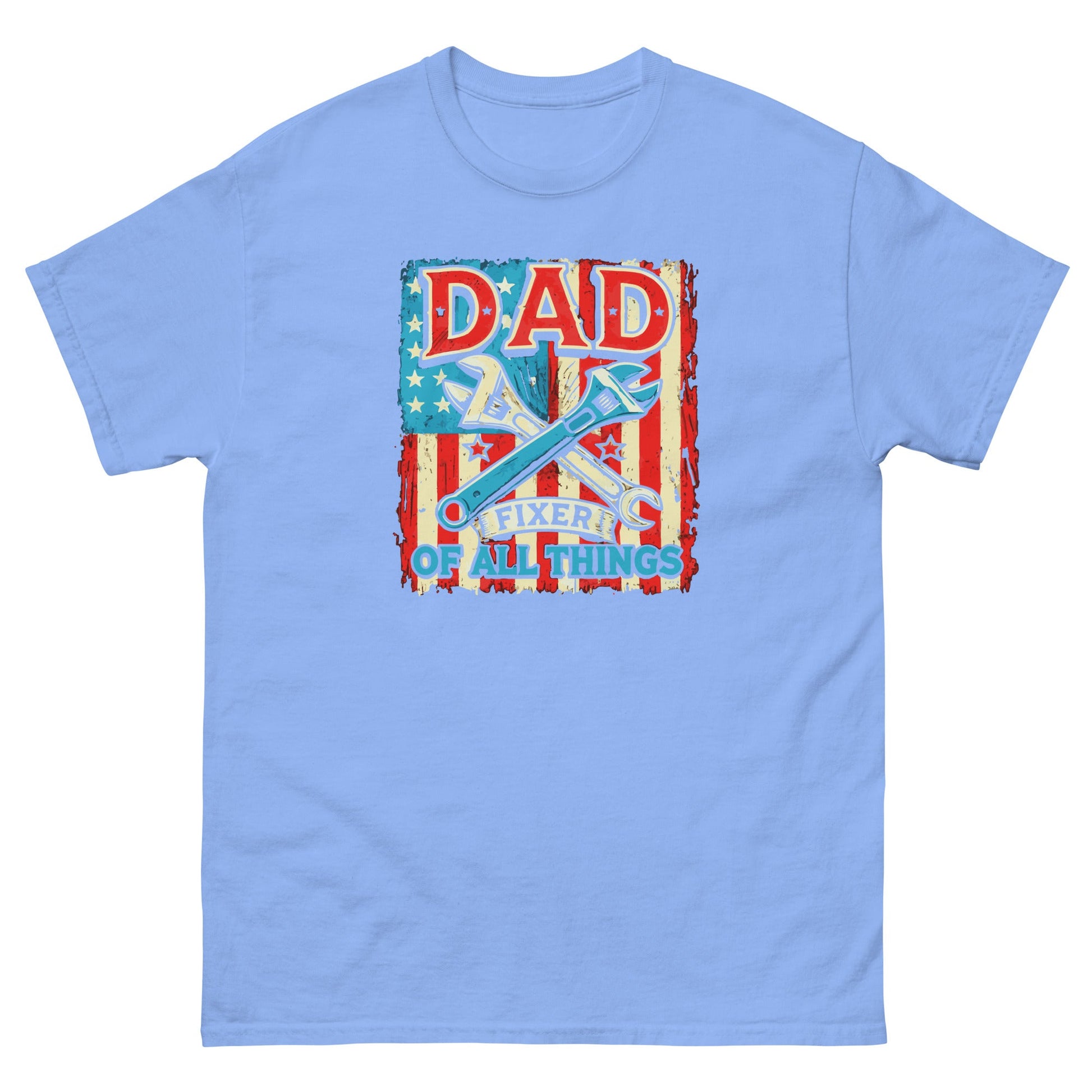 Dad Fixer of All Things | Father's Day T-Shirt - Carolina Blue - T-Shirts Online