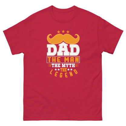 Dad The Legend | Dad's T-Shirt - Cardinal - T-Shirts Online