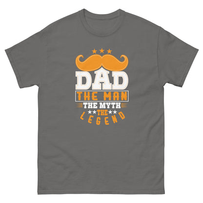 Dad The Legend | Dad's T-Shirt - Charcoal - T-Shirts Online