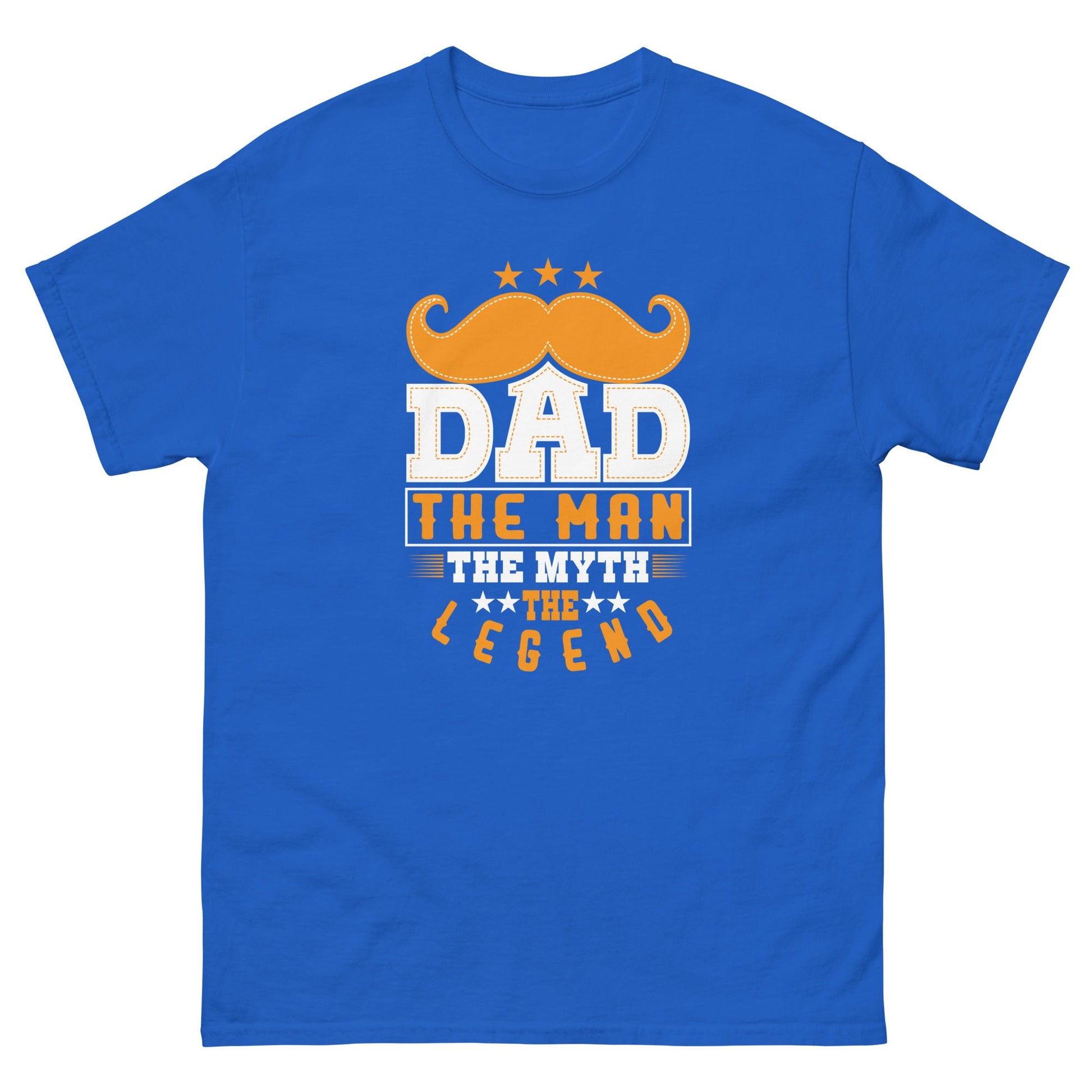 Dad The Legend | Dad's T-Shirt - Royal - T-Shirts Online