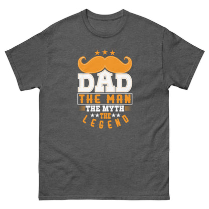 Dad The Legend | Dad's T-Shirt - Dark Heather - T-Shirts Online
