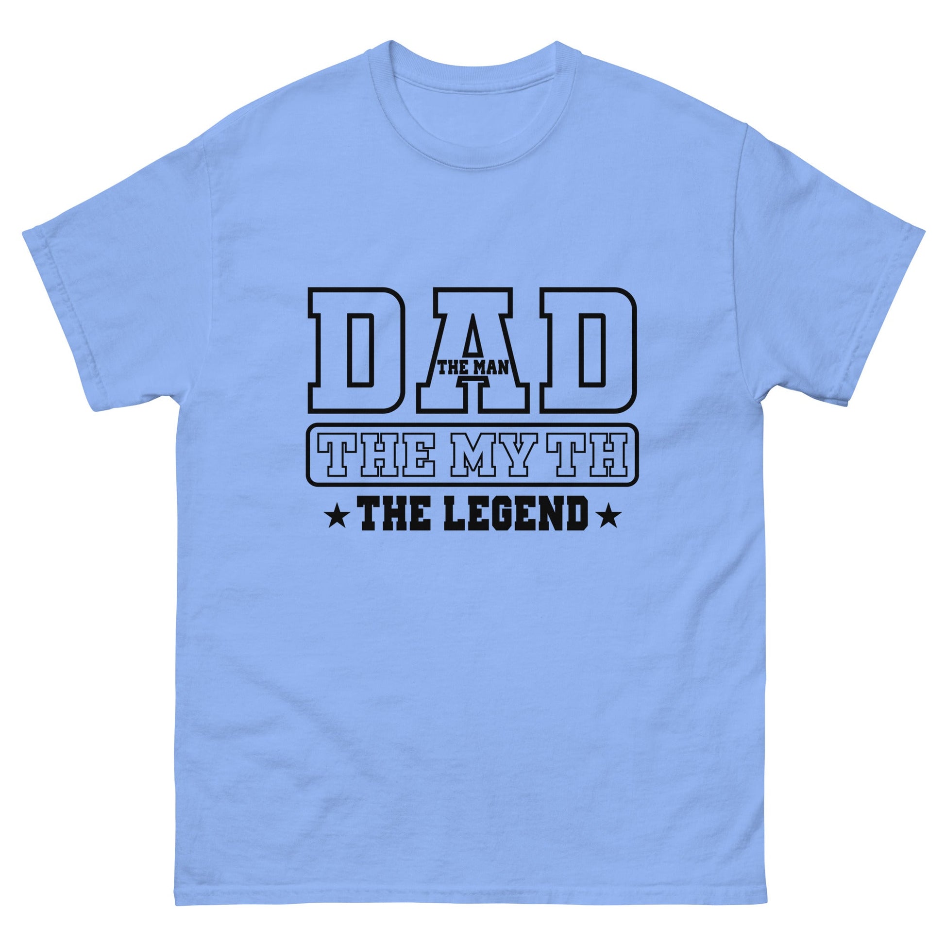 Dad The Myth | Dad's T-Shirt - Carolina Blue - T-Shirts Online