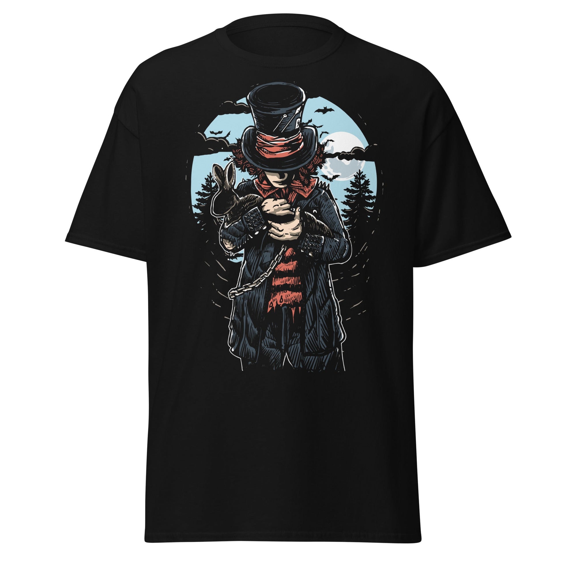Dark Hatter Gothic Tee - Alice in Wonderland Shirt - S - T-Shirts Online